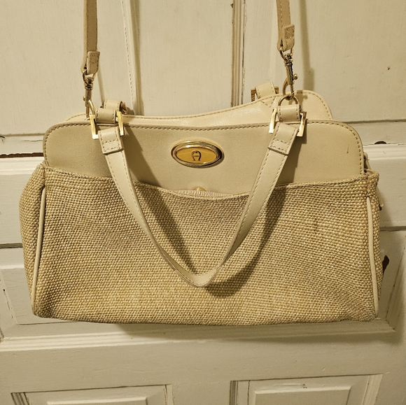 Etienne Aigner Cream and Tan Tweed Women's Bag - Picture 12 of 12